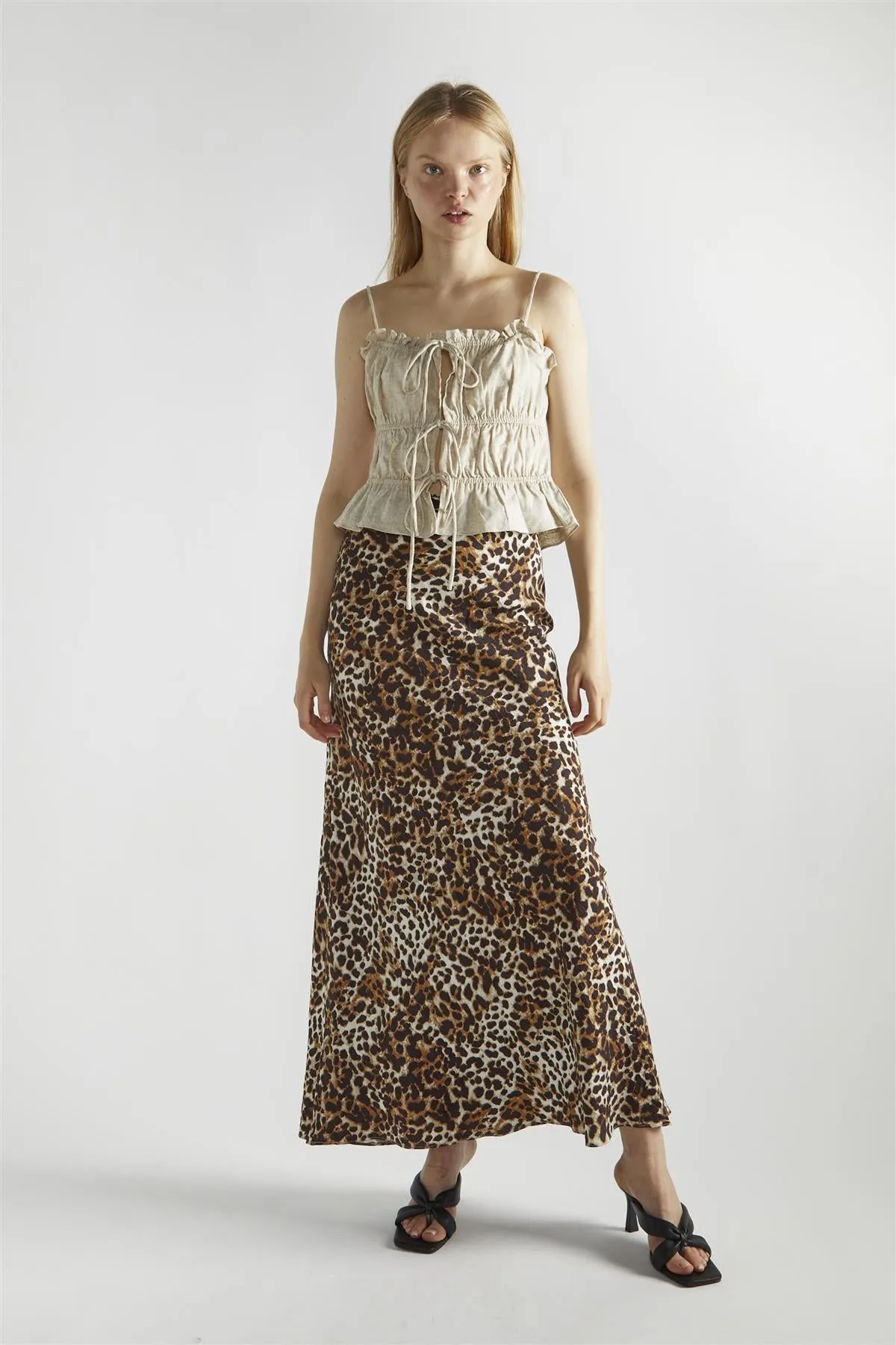 Natural Tie-Front Tops