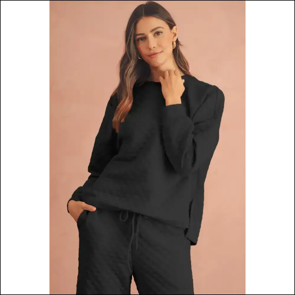 Needful Things: Chic Black Checkered Pants Set - Cozy ! 🖤💀