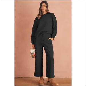 Needful Things: Chic Black Checkered Pants Set - Cozy ! 🖤💀