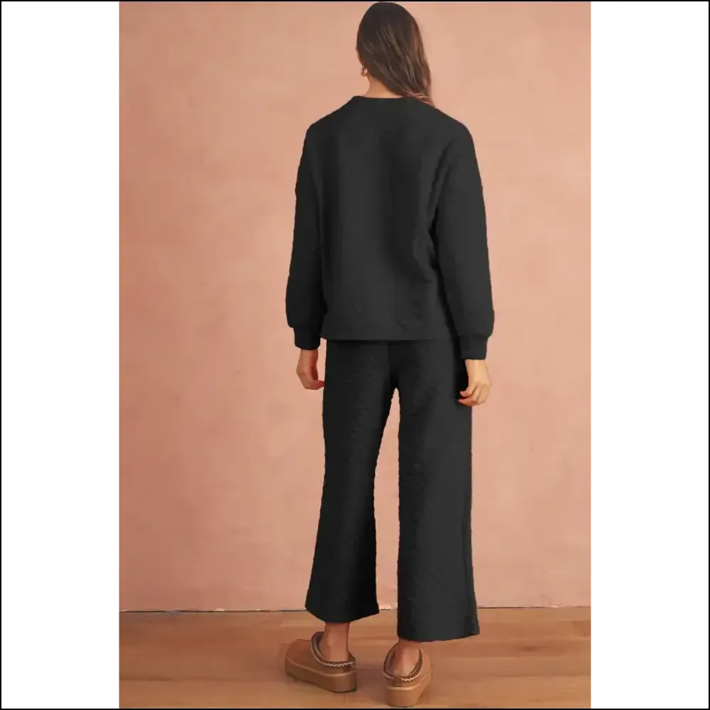 Needful Things: Chic Black Checkered Pants Set - Cozy ! 🖤💀