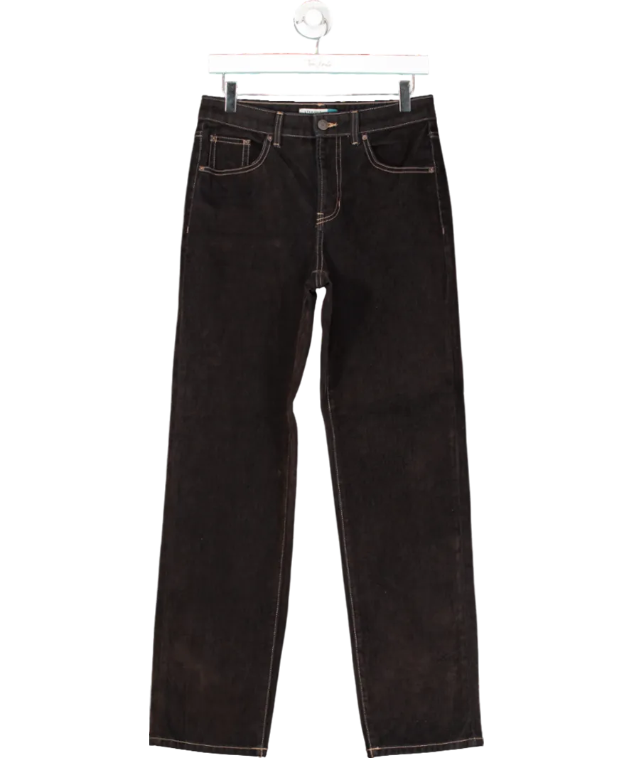 Next Brown Velvet Flocked Jeans UK 8