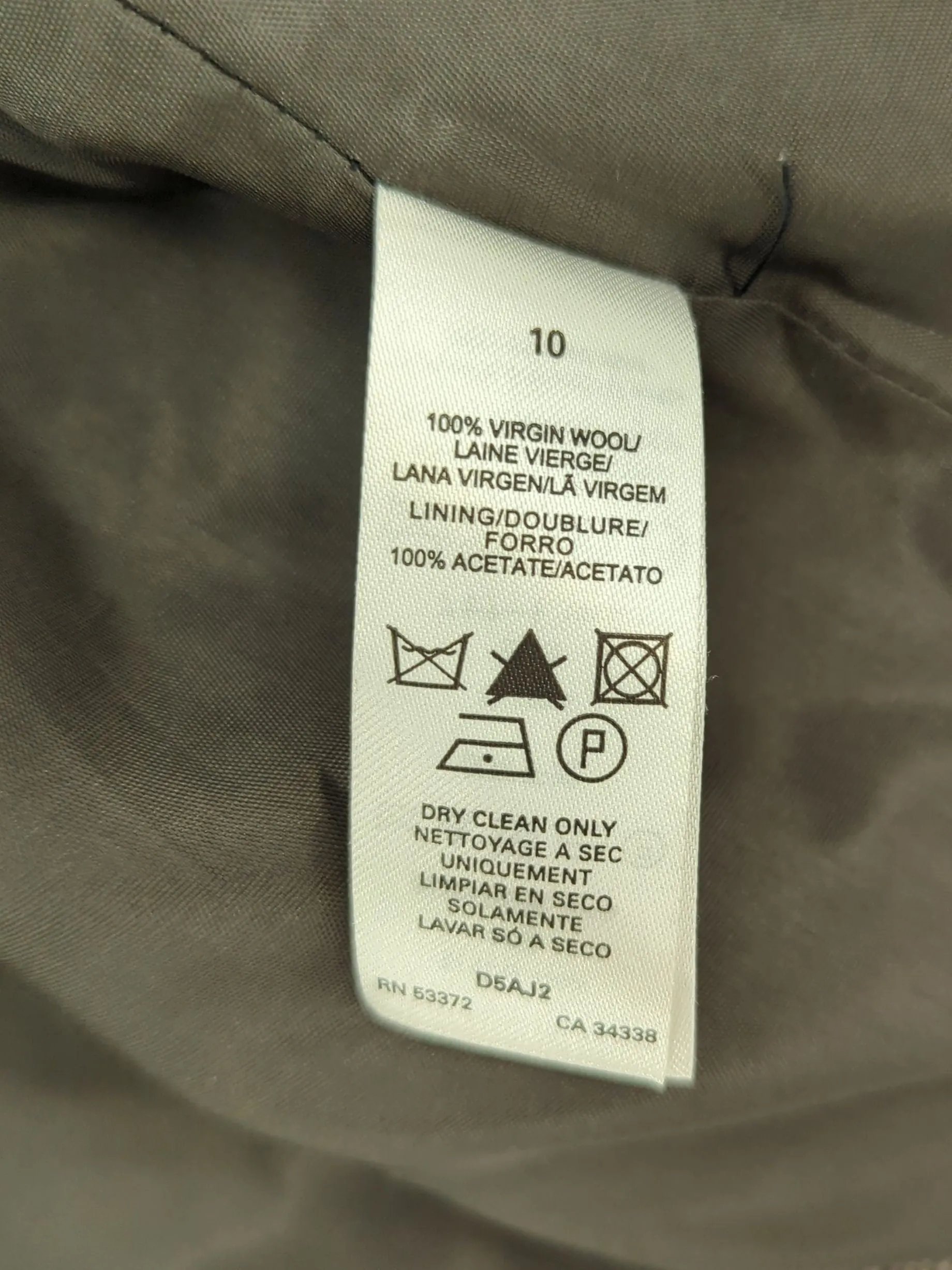 Nicole Farhi Women's Blazer UK 10 Grey 100% Wool