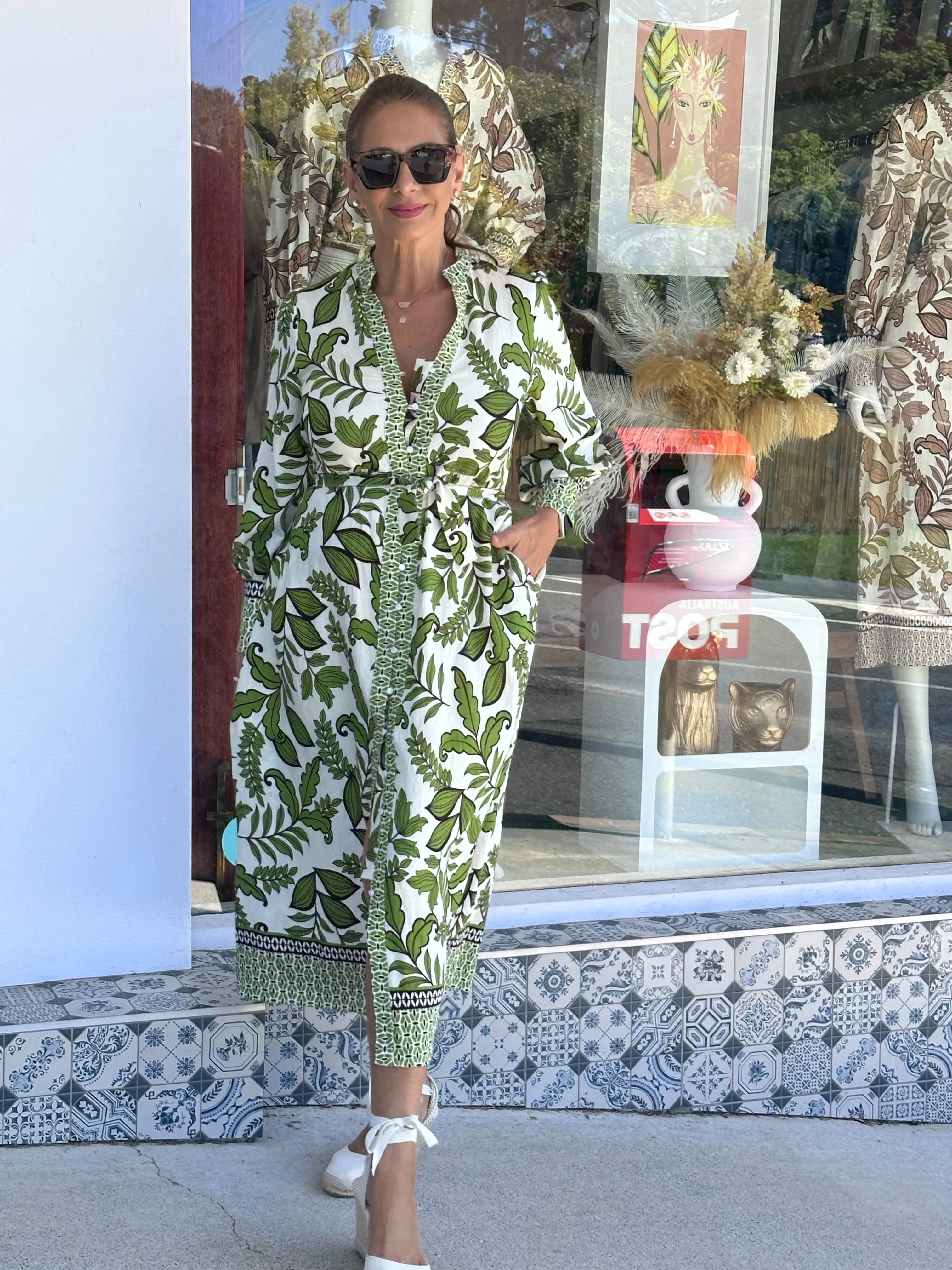 Nimph Flora Dress - Green