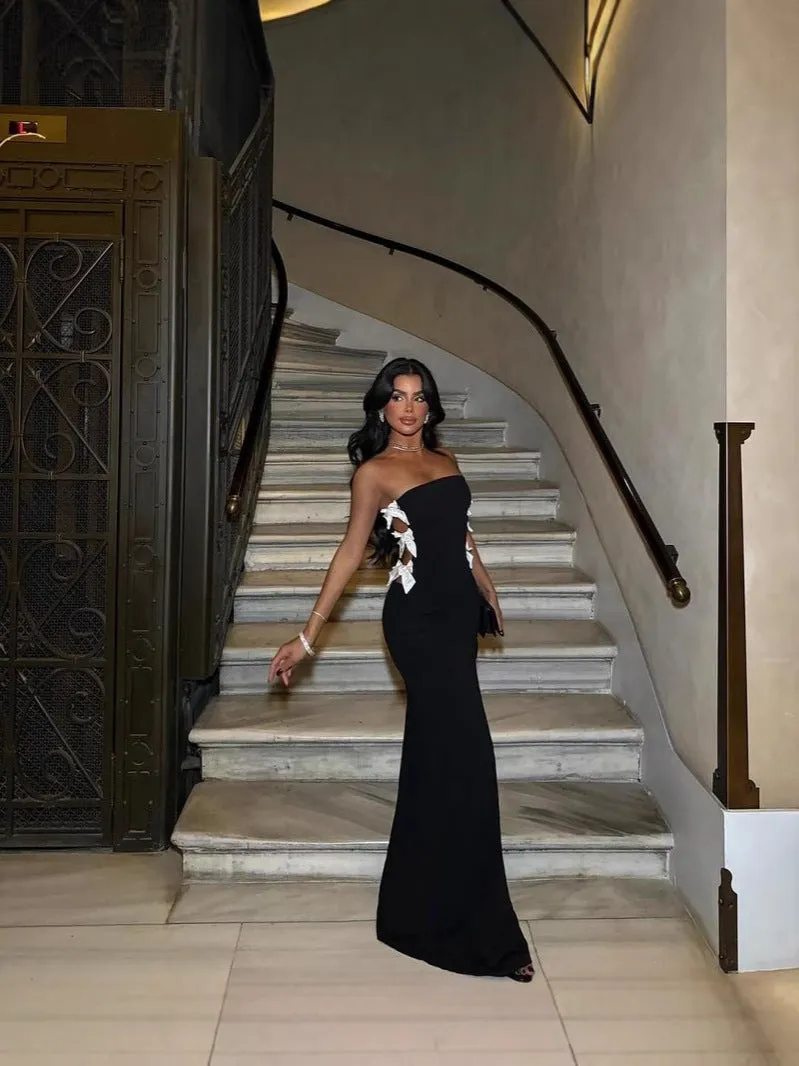 Off-Shoulder Bow Tie Dress