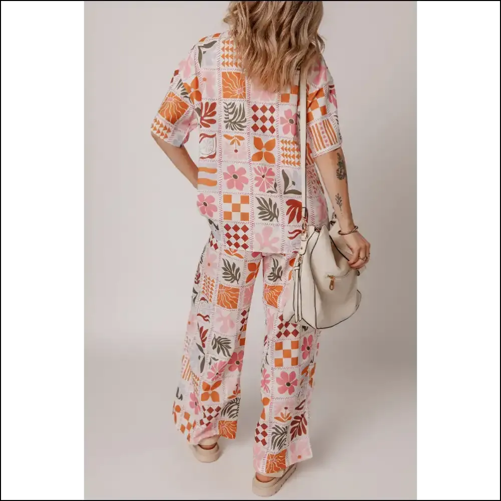 Orange Floral Checkered Pants: so Chic, It's  Magical! Needful Things 😉