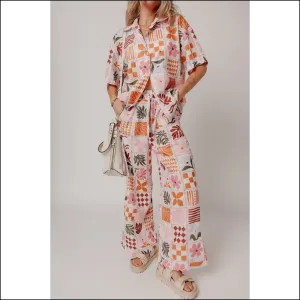 Orange Floral Checkered Pants: so Chic, It's  Magical! Needful Things 😉