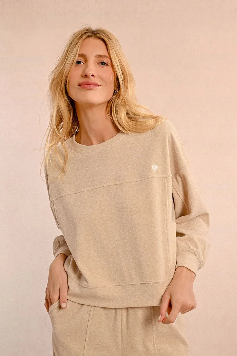 OVERSIZED CROPPED SWEATSHIRT