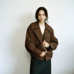 Oversized Double-Breasted Jacket