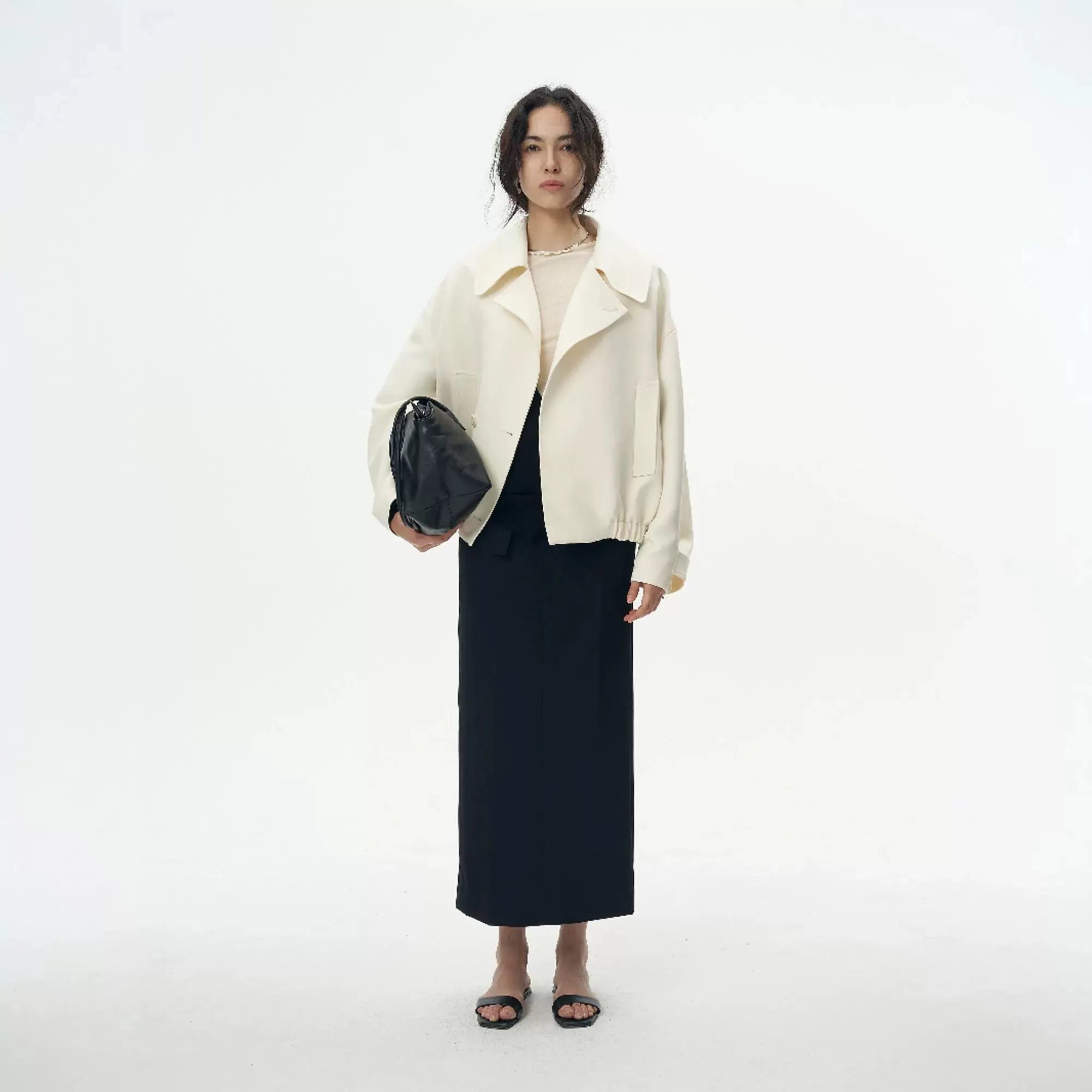 Oversized Double-Breasted Jacket