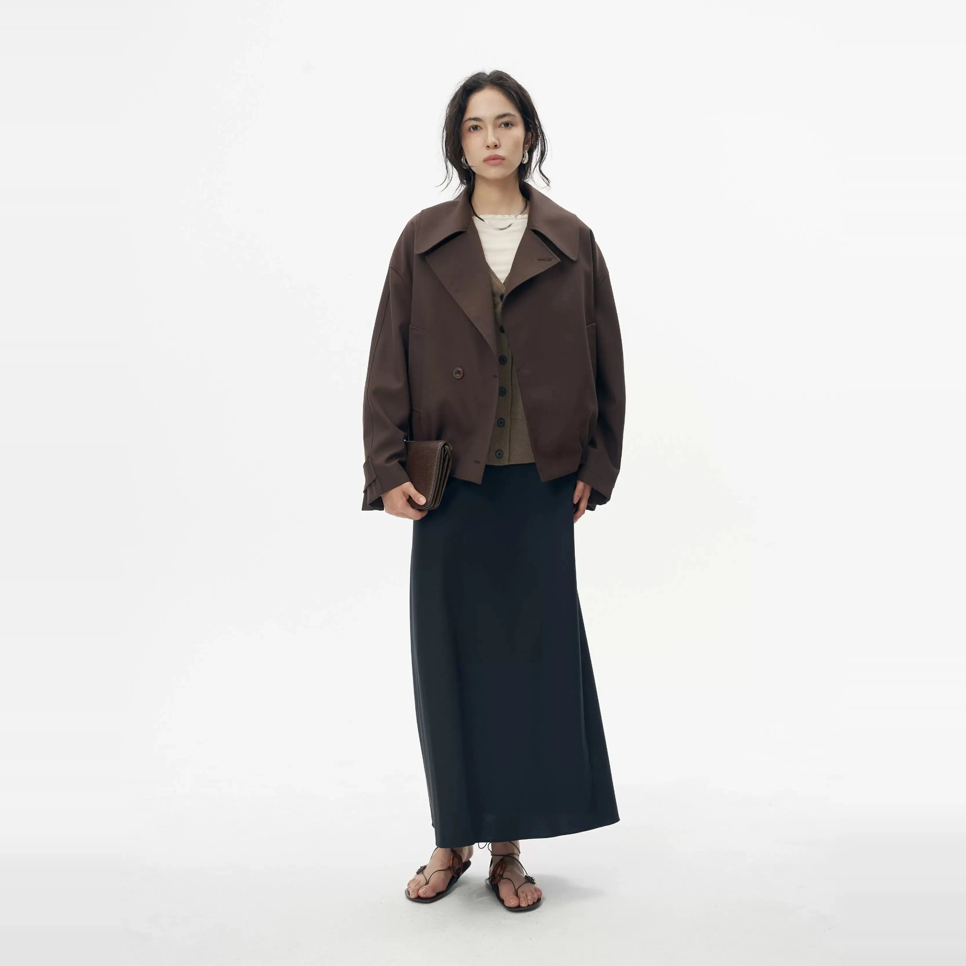 Oversized Double-Breasted Jacket
