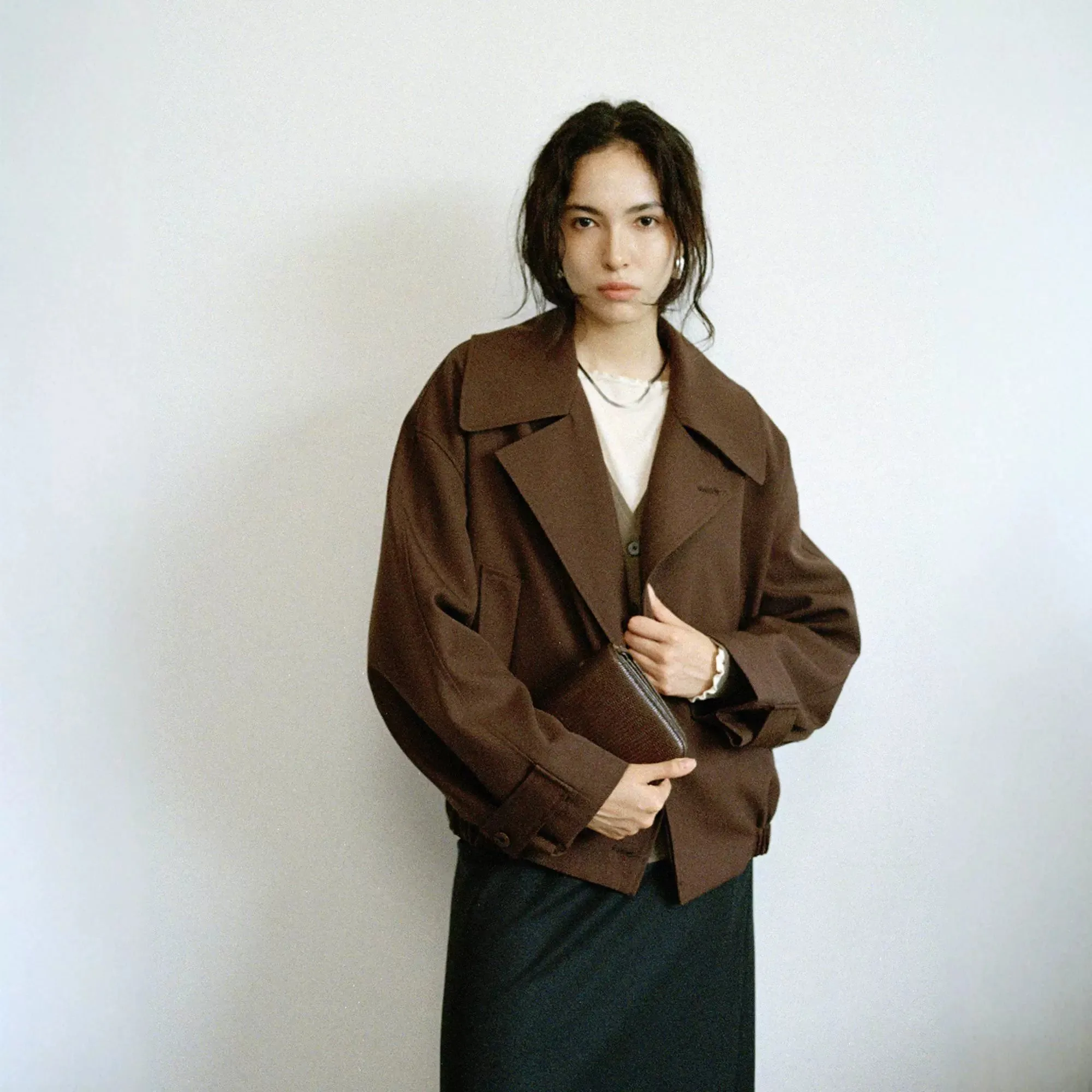 Oversized Double-Breasted Jacket