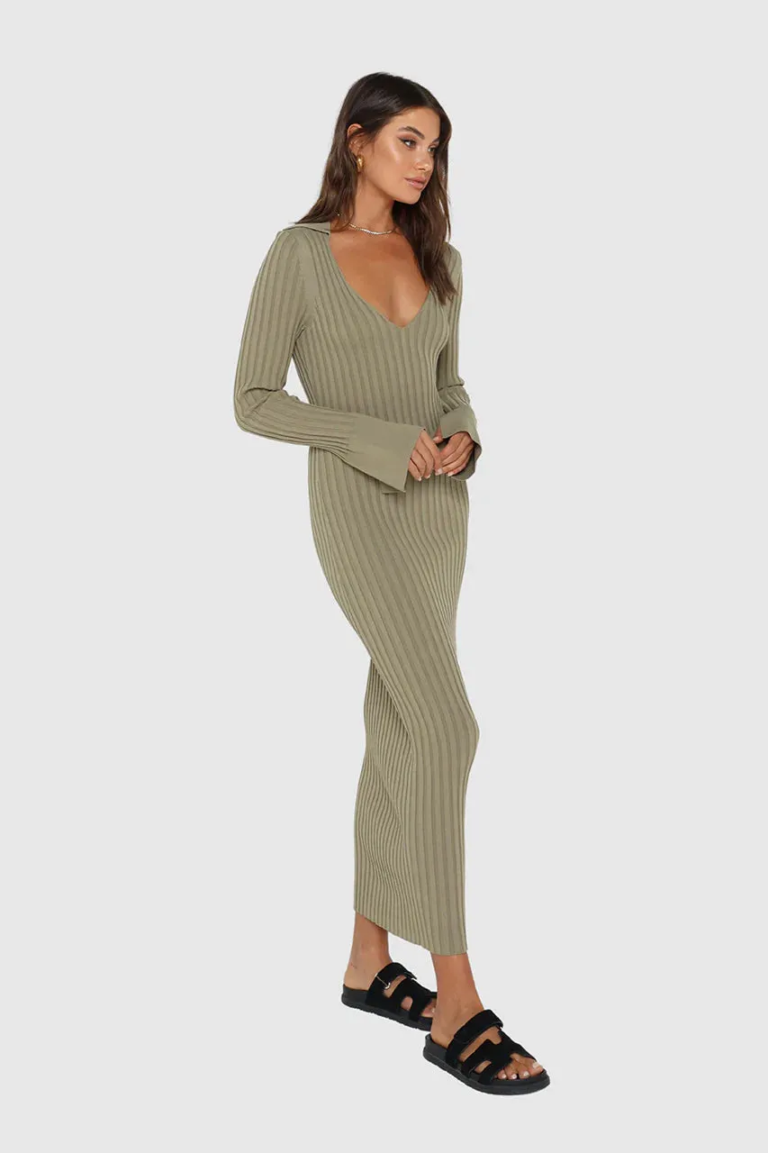Parker Knit Dress Sage