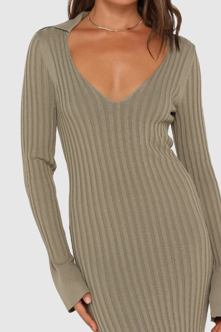 Parker Knit Dress Sage