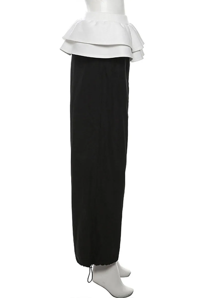 PK0140 Ruffle Fashion Long Pants