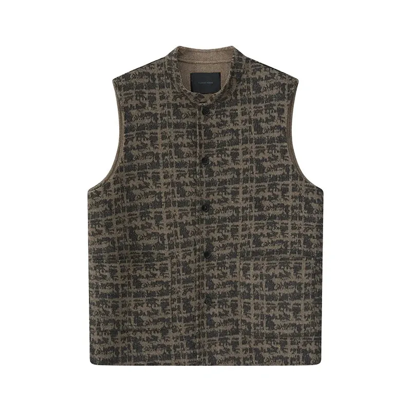 Plaid Sleeveless Vest