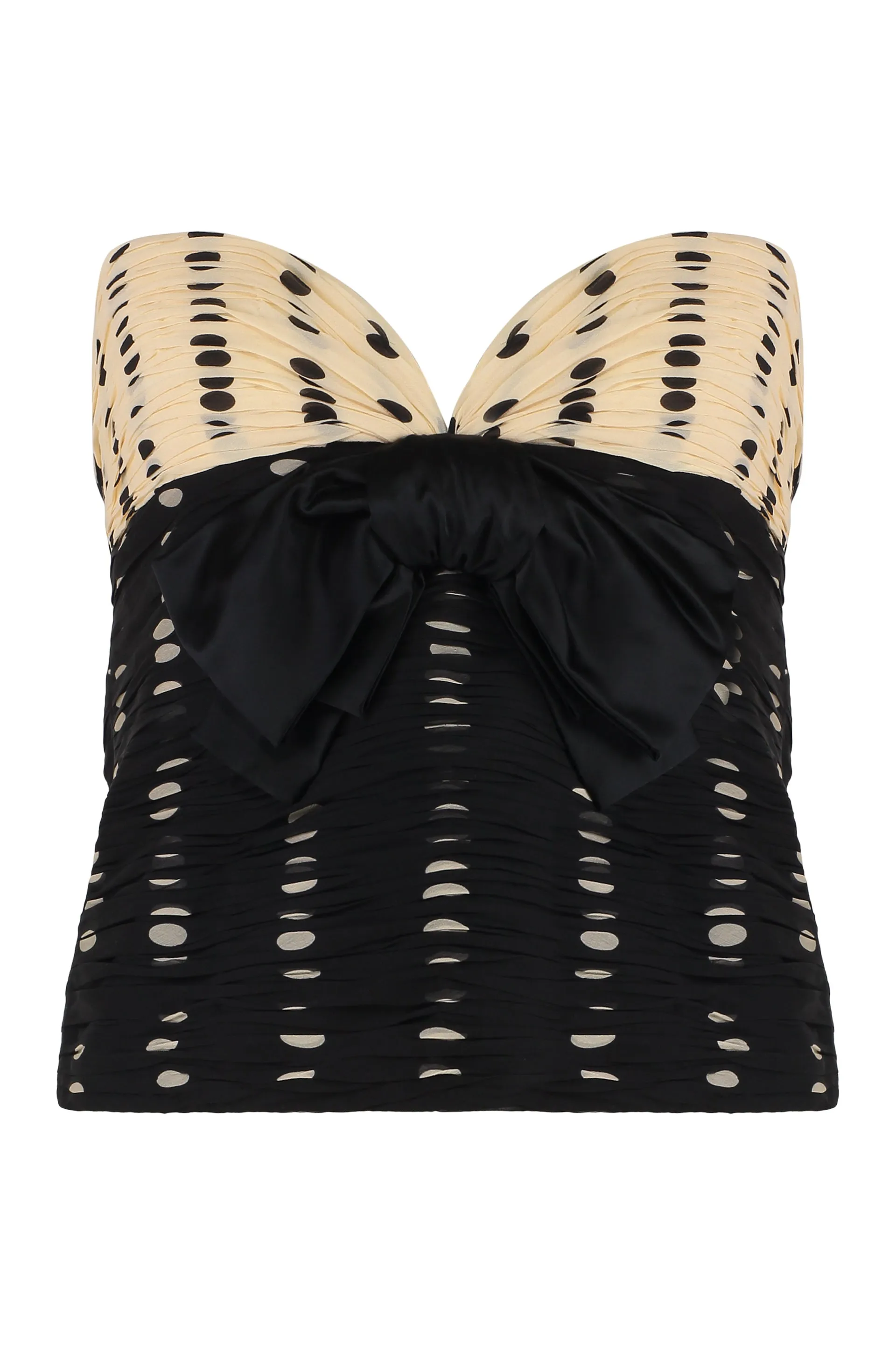 Plusdepois print chiffon top