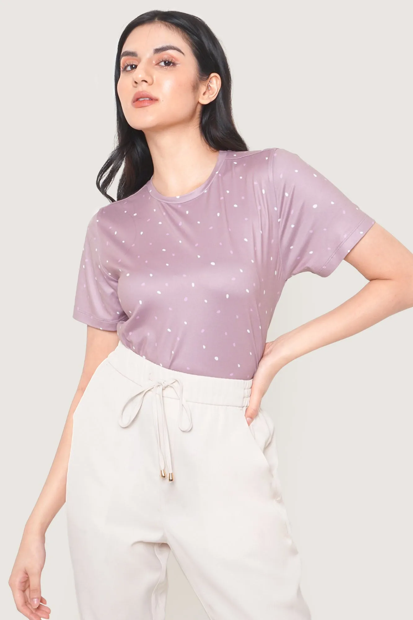 Polka Dot All Over Print Smooth Tee