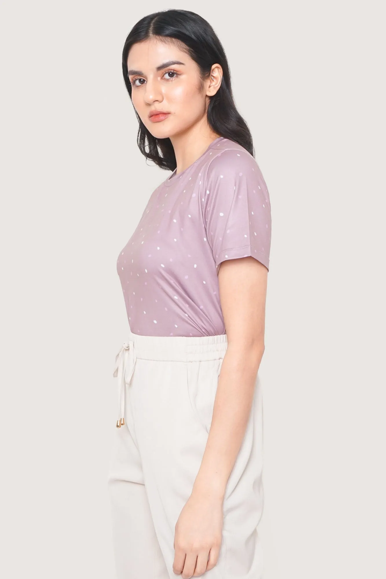 Polka Dot All Over Print Smooth Tee