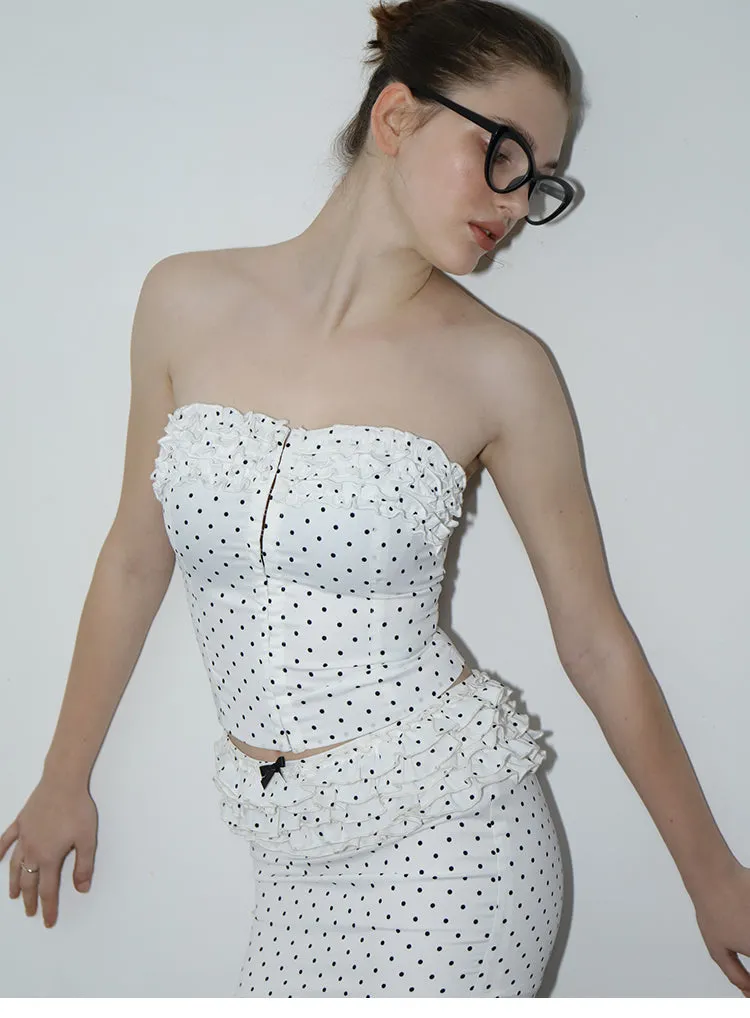 Polka Dot Bandeau / Skirt