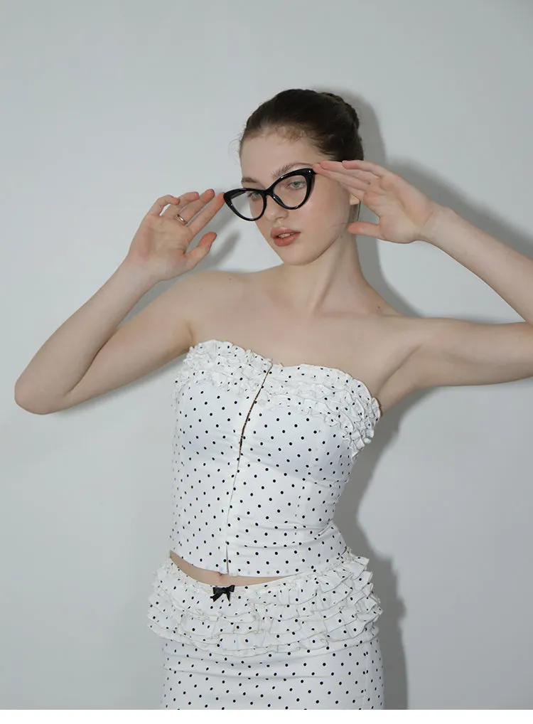 Polka Dot Bandeau / Skirt