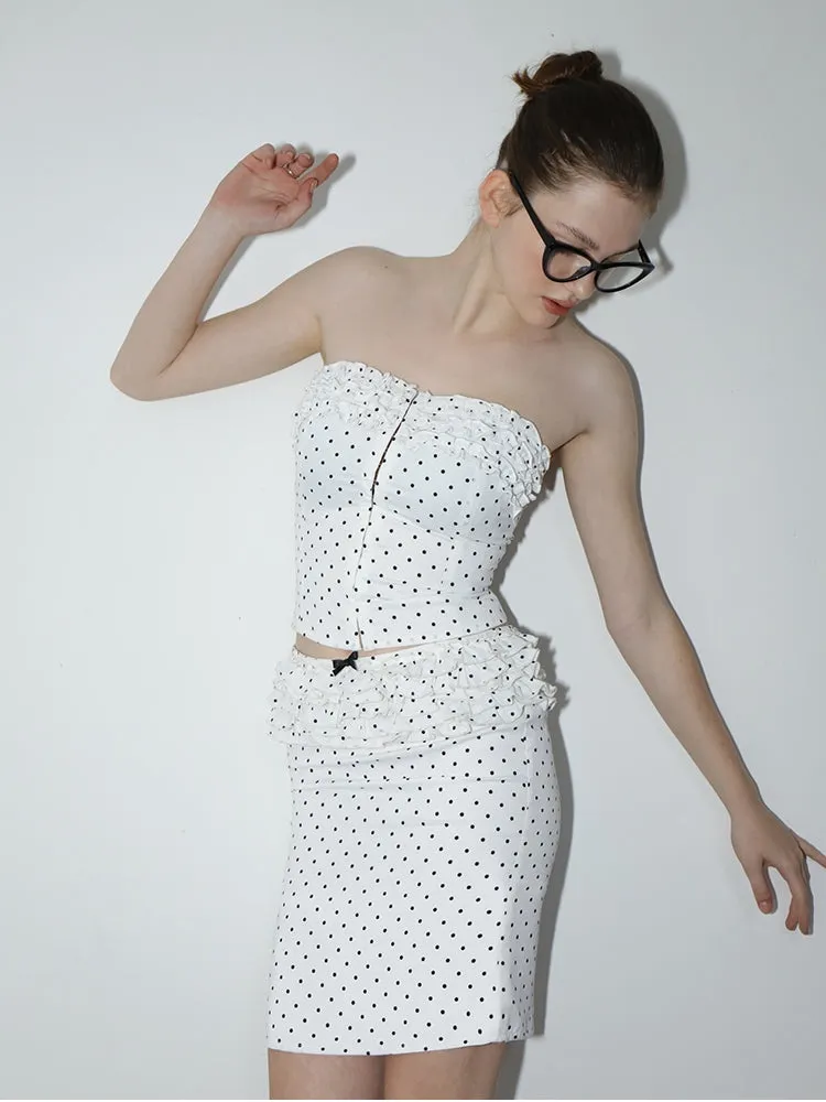 Polka Dot Bandeau / Skirt