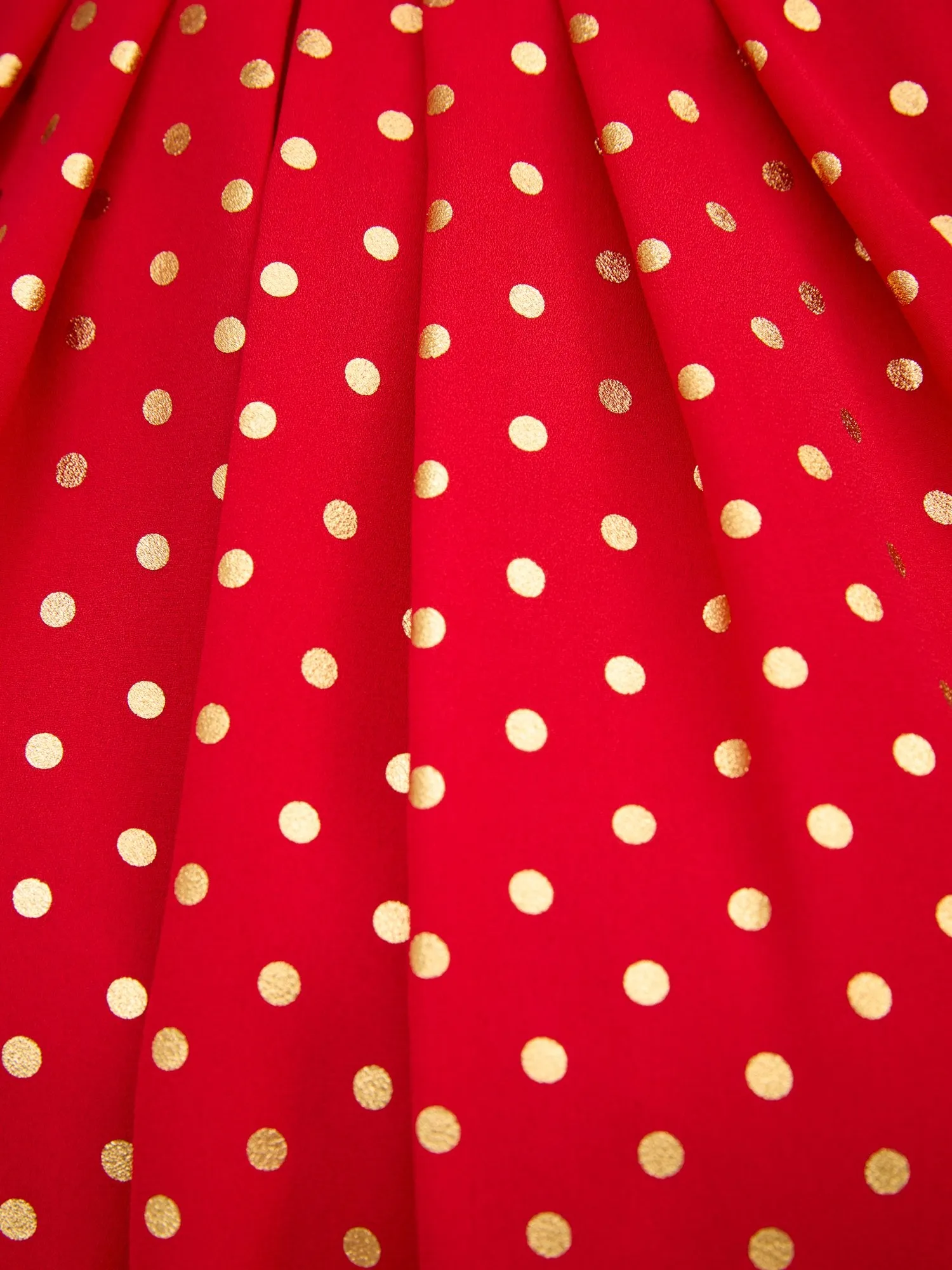 Polka-Dot Bell-Sleeve Peplum Top