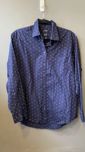 Polka Dot Big Shirt Button Up