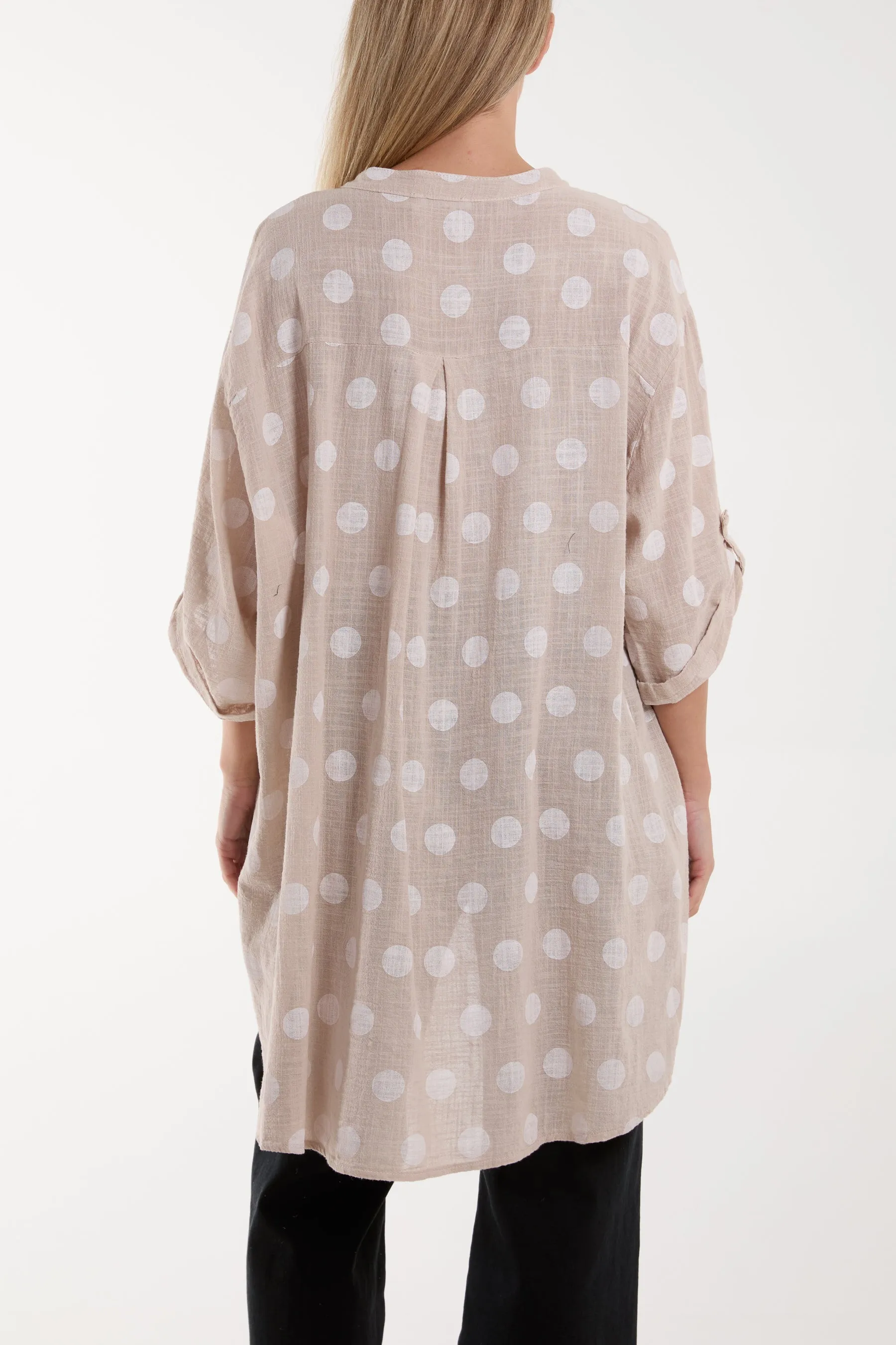 Polka Dot Cotton Shirt