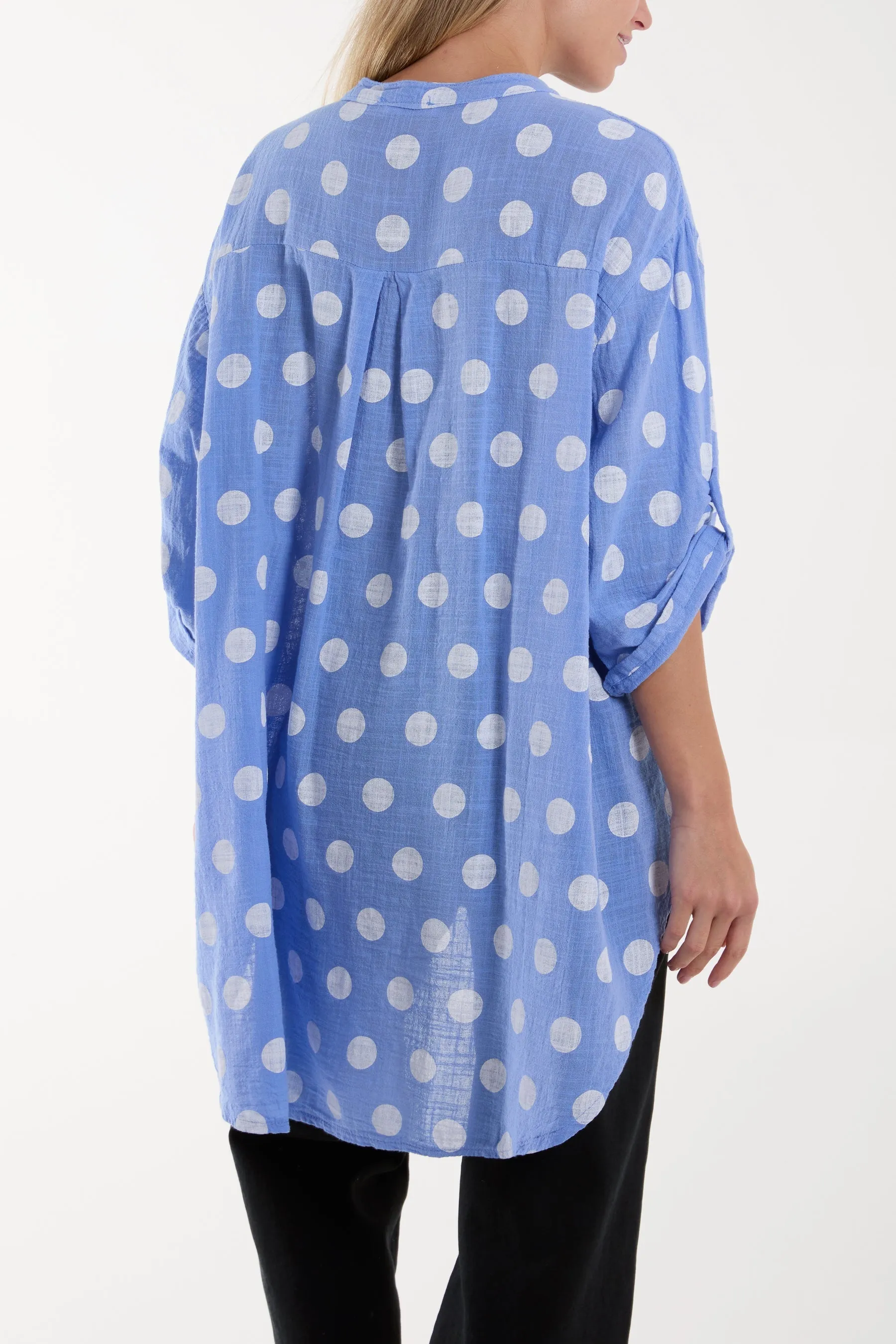 Polka Dot Cotton Shirt