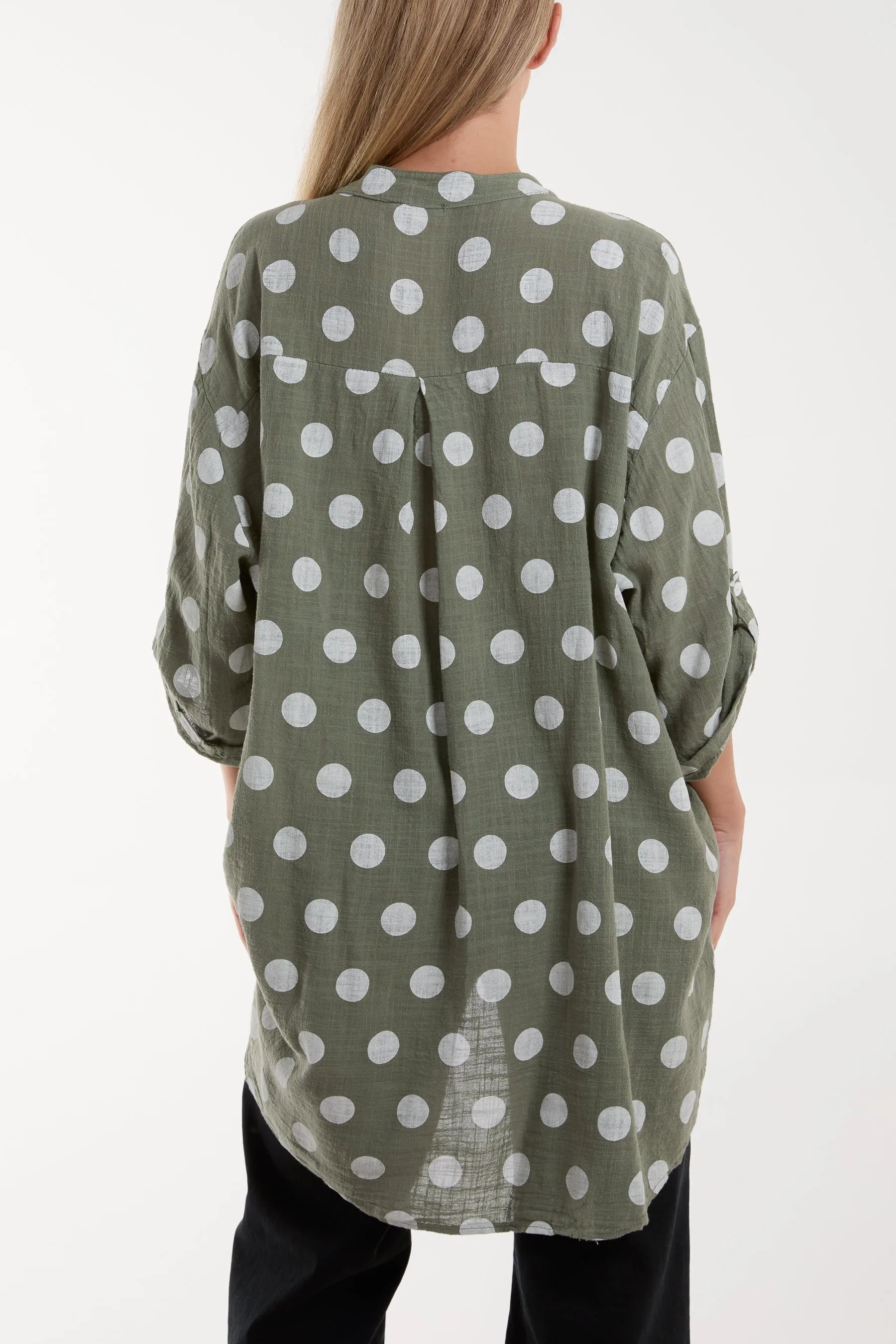 Polka Dot Cotton Shirt