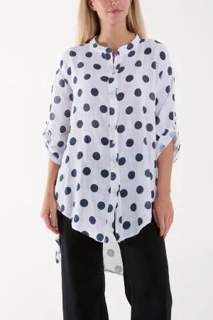Polka Dot Cotton Shirt