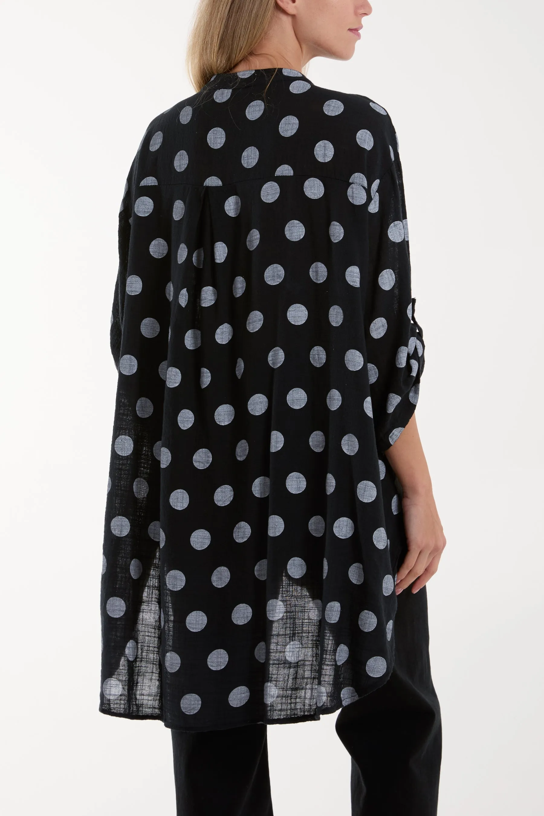 Polka Dot Cotton Shirt