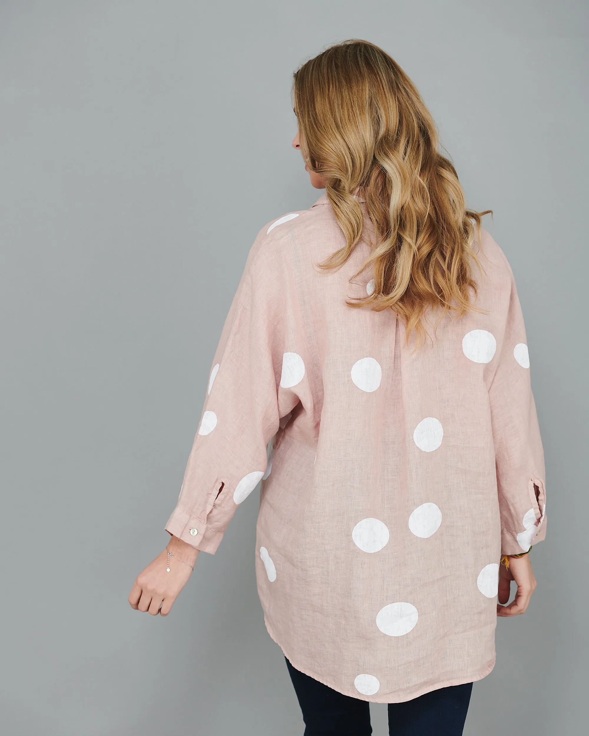 Polka Dot Linen Shirt