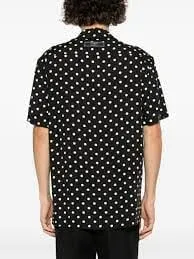 Polka Dot-Print Crepe Shirt