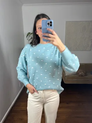 Polka Dot Pullover Sweater