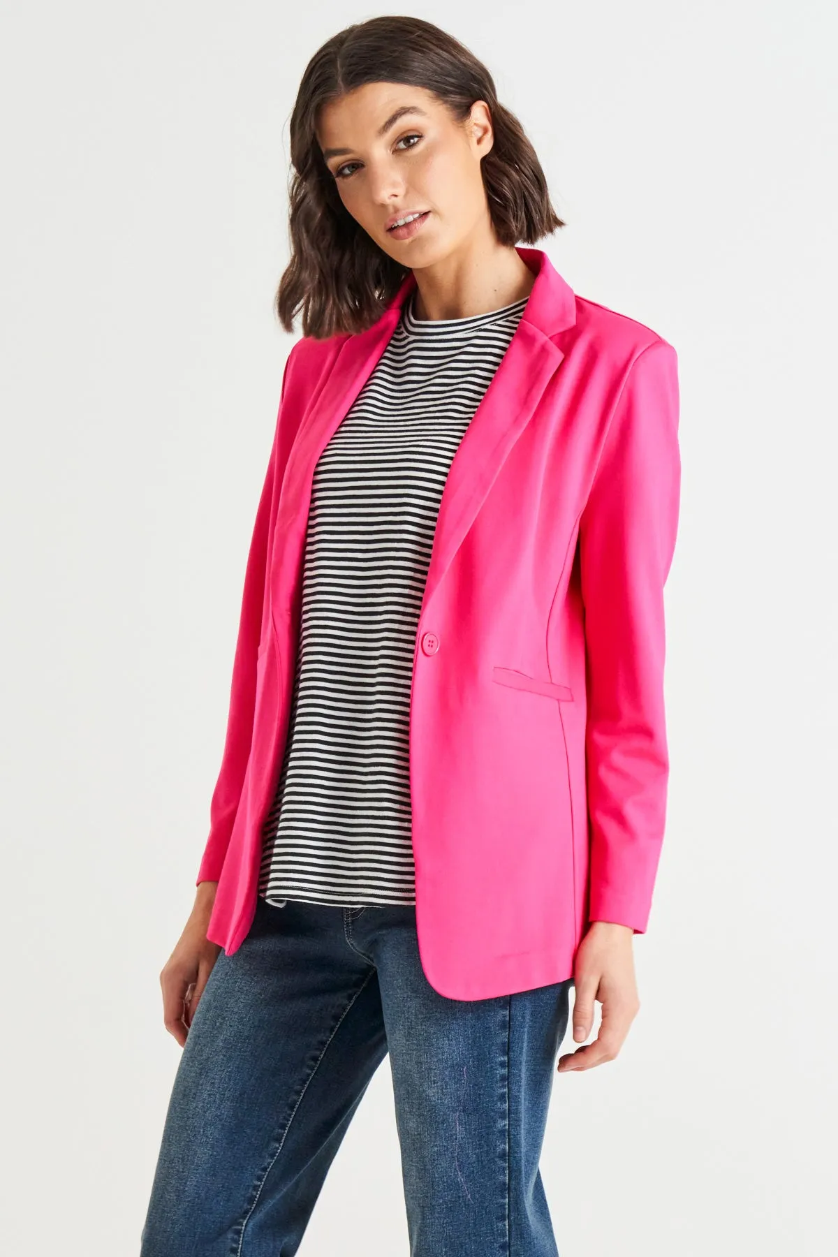 Portsea Blazer - Bubblegum Pink