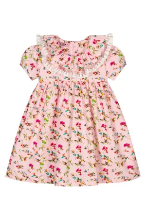 "Gabriella" Pink Floral Lace Dress