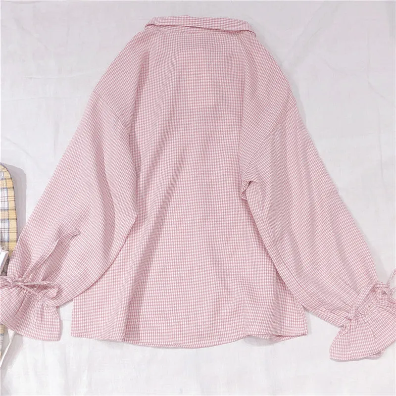 "RABBIT EAR BOW TIE" LONG SLEEVE SHIRT Y031706