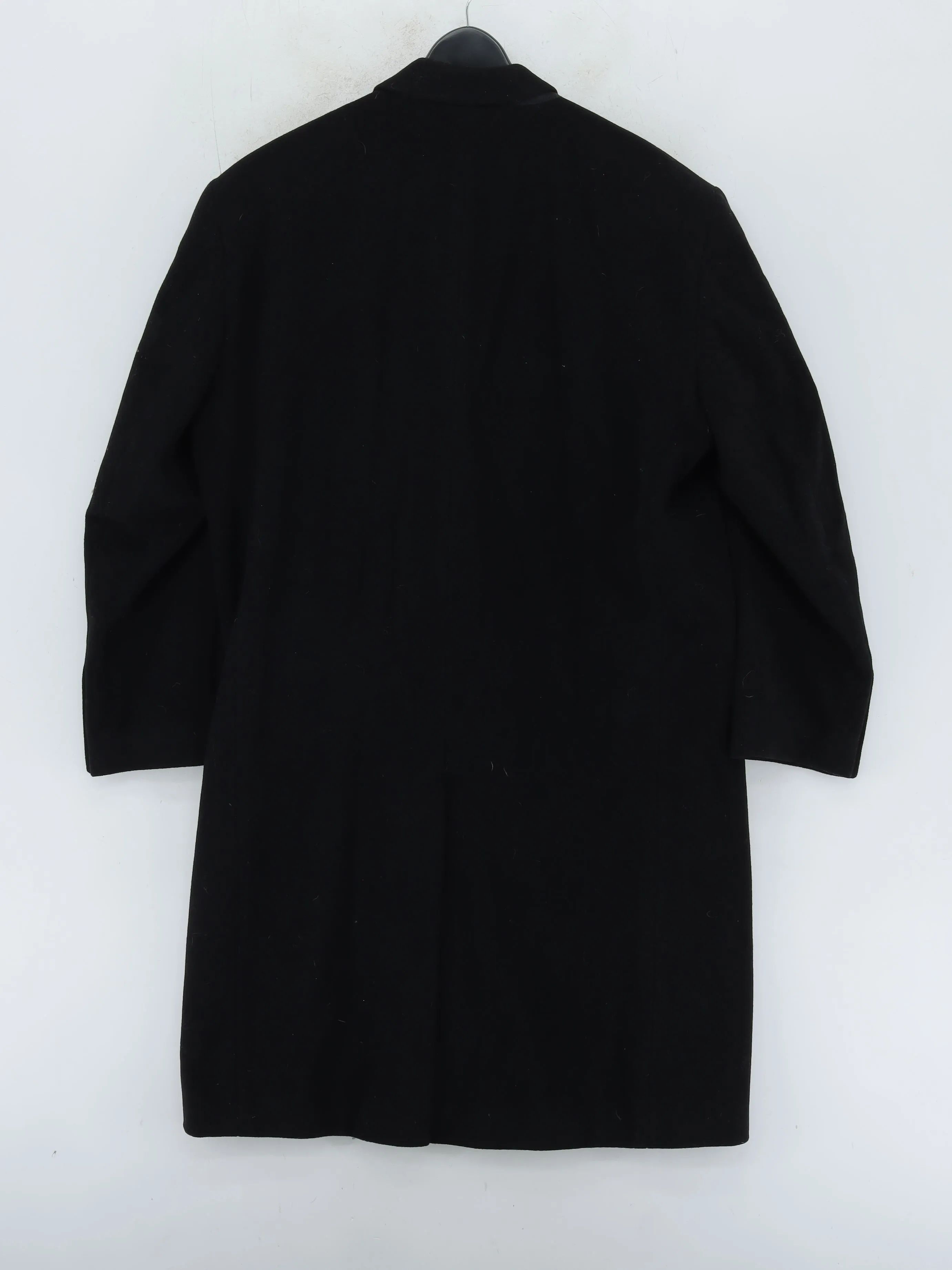Racing Green Men's Jacket Chest: 42 in Black Wool with Cashmere, Polyester