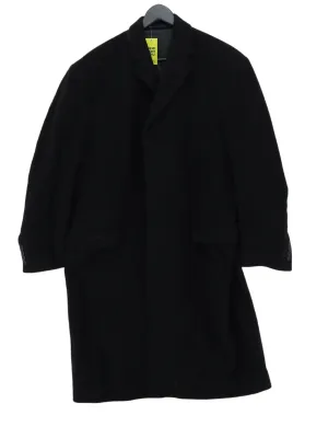 Racing Green Men's Jacket Chest: 42 in Black Wool with Cashmere, Polyester
