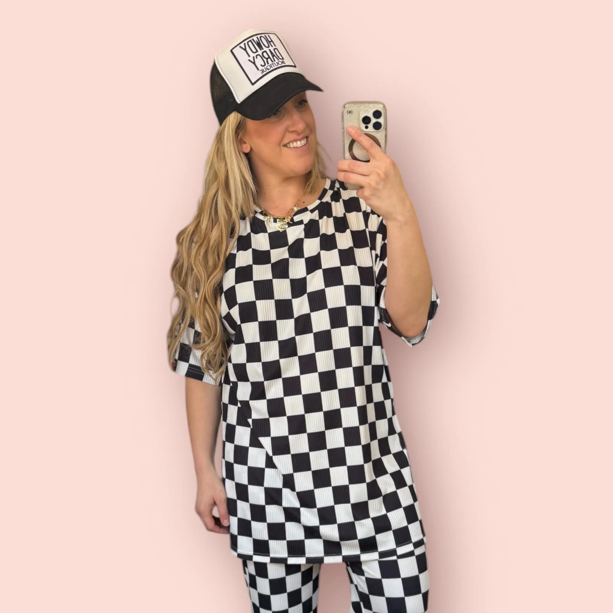 Racing Ready Tunic Top and Flared Pants Set