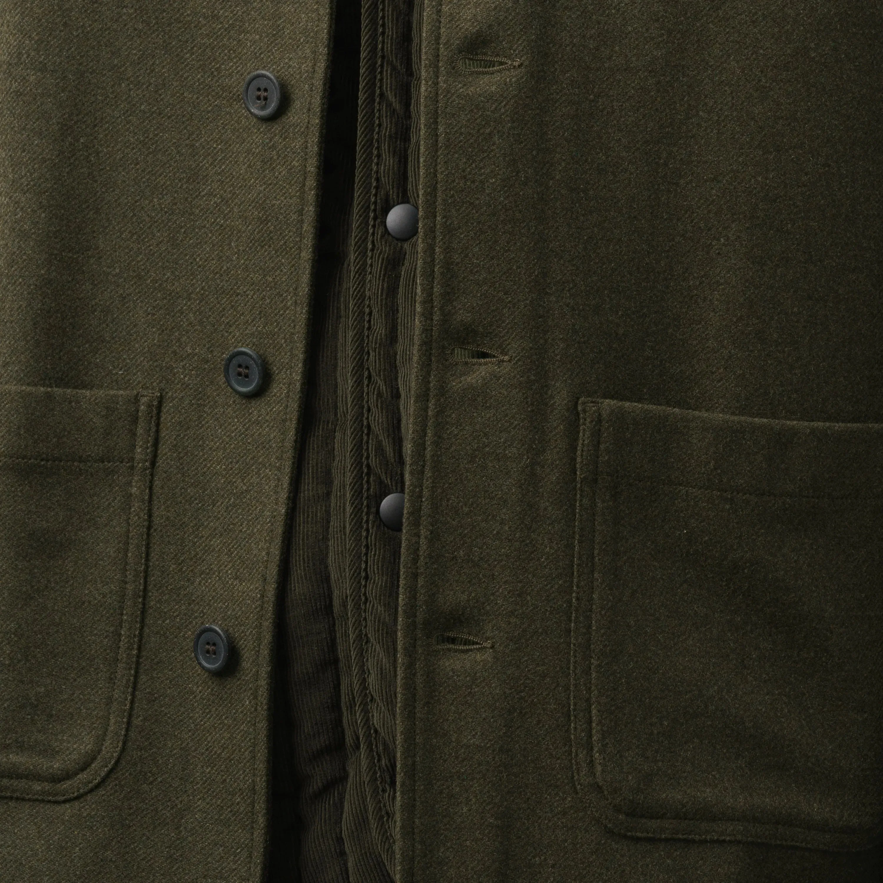 RECYCLED WOOL WORK JACKET