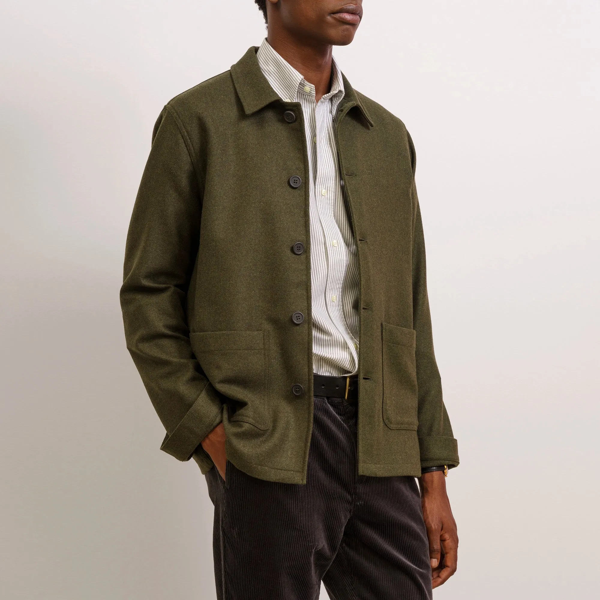 RECYCLED WOOL WORK JACKET