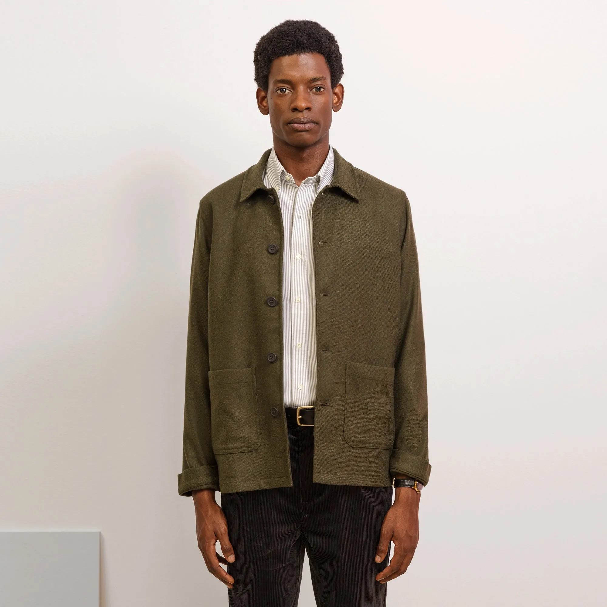 RECYCLED WOOL WORK JACKET