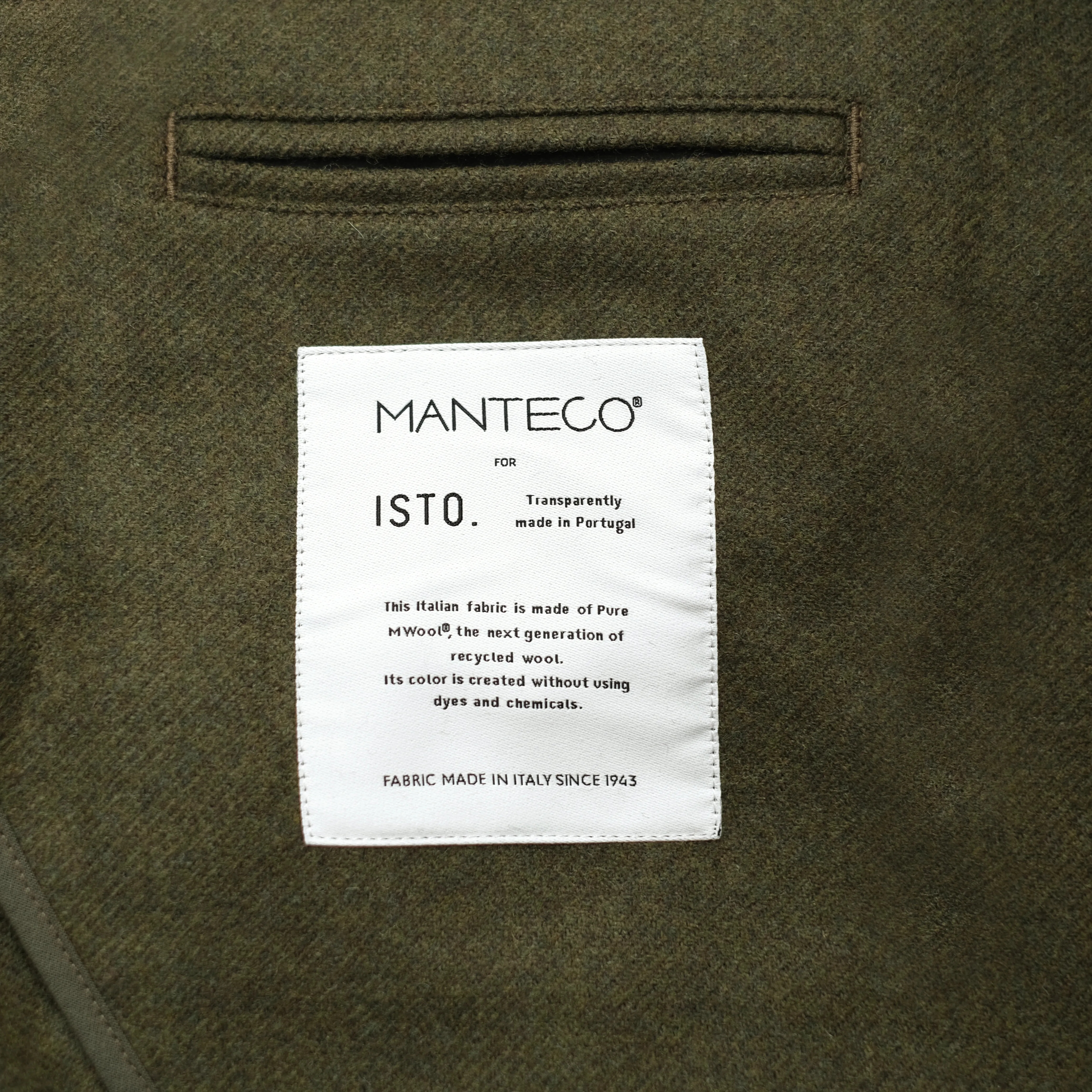 RECYCLED WOOL WORK JACKET