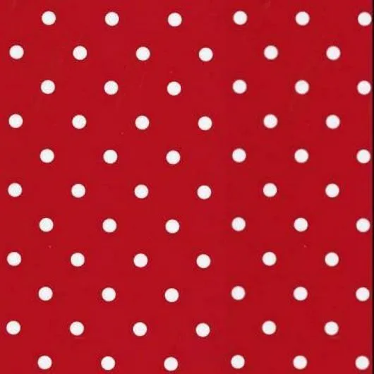 Red Polka Dot Vinyl (450mm, Self-Adhesive)