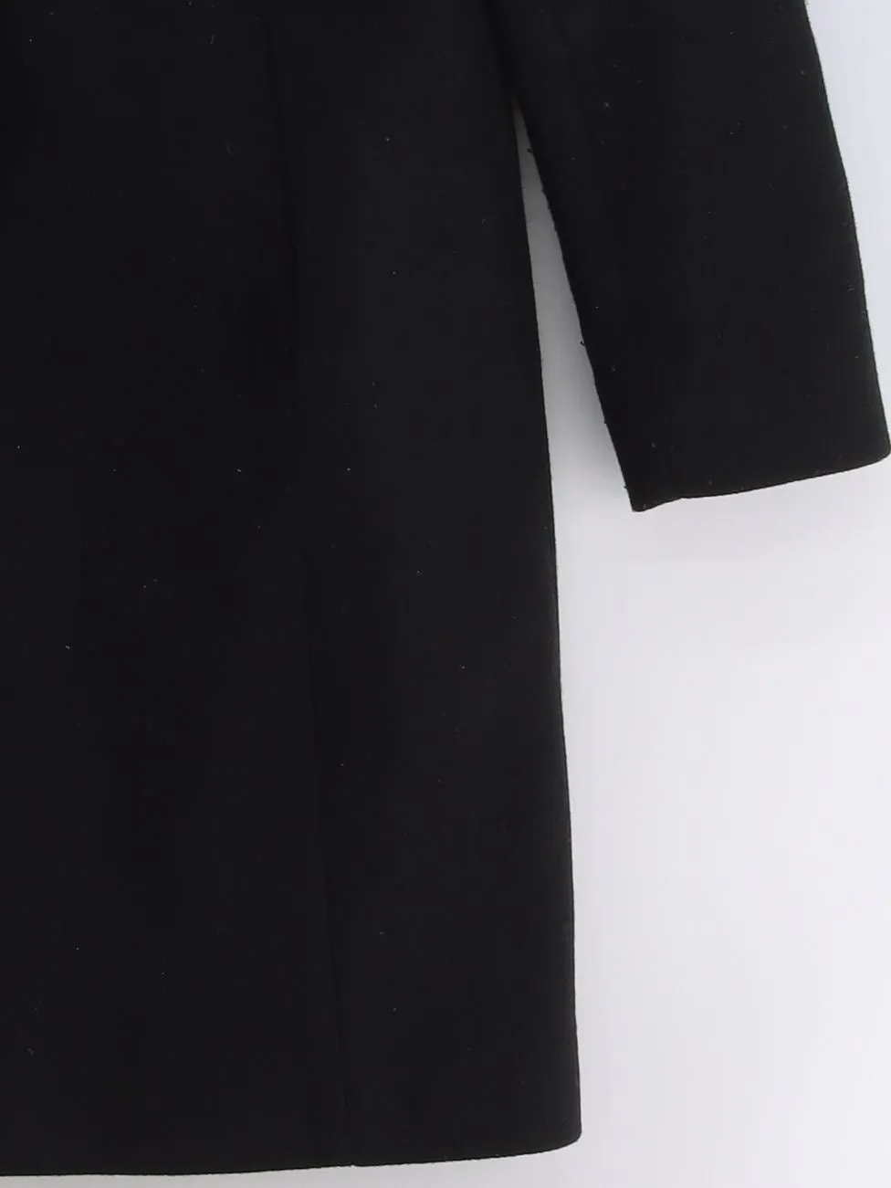 Reiss Women's Coat UK 14 Black Wool with Nylon, Other, Polyester, Viscose