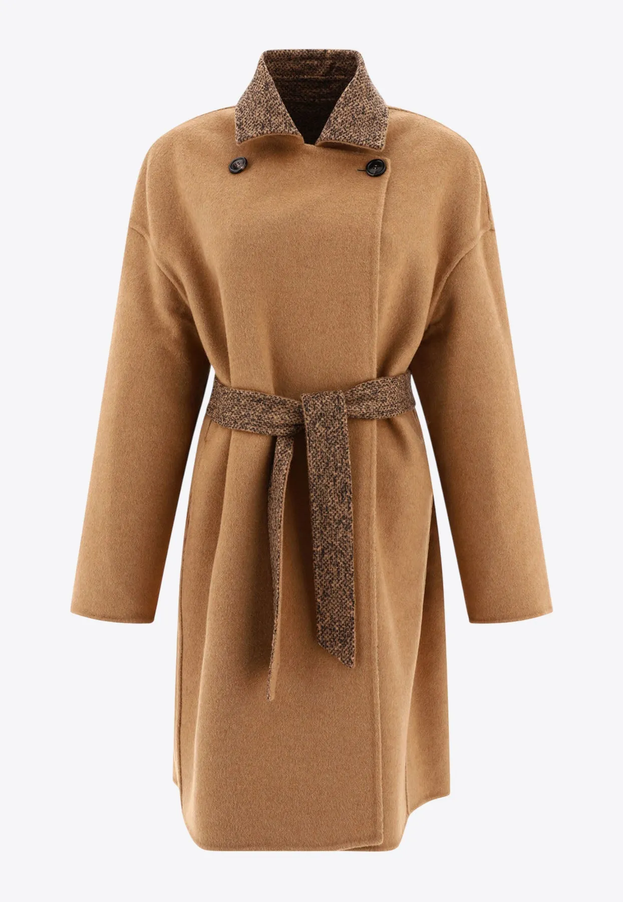 Reversible Camel and Wool Coat
