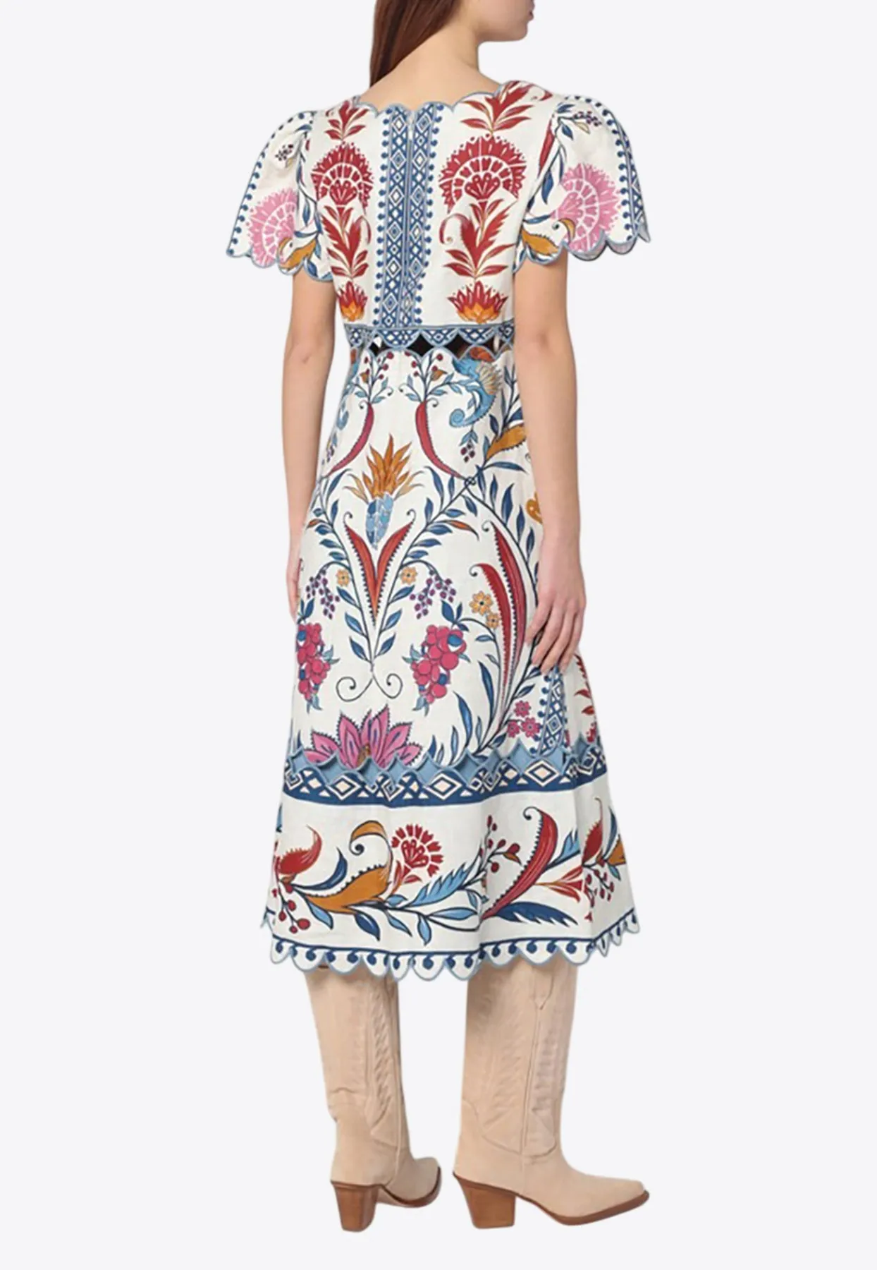 Romantic Floral Midi Dress