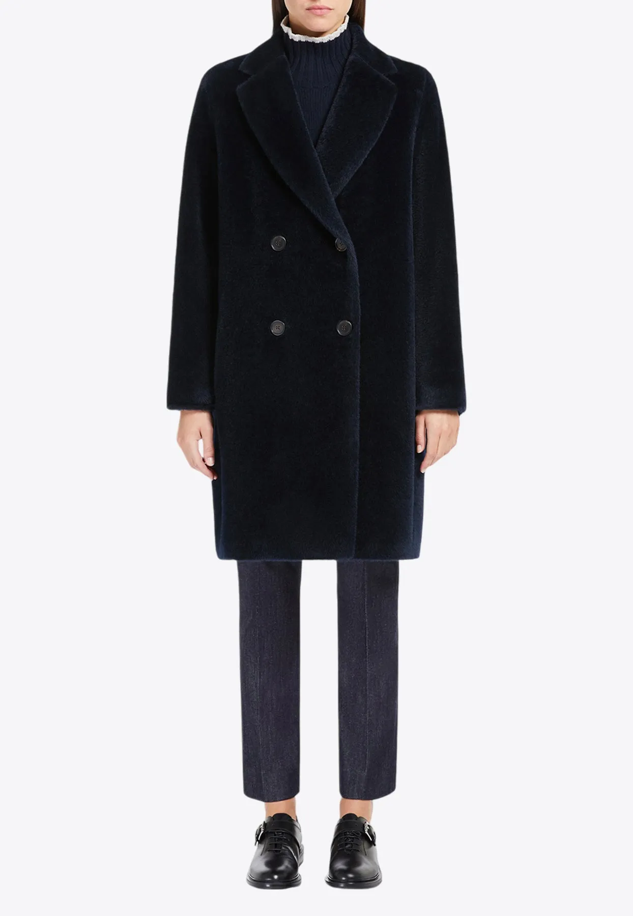 Roseto Alpaca and Wool Coat